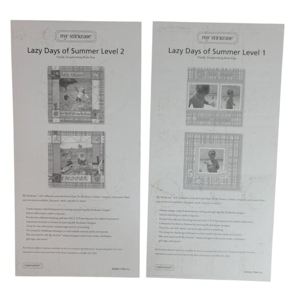 Close to My Heart Reflections Stickease X7066C Lazy Days of Summer Turtles NEW - Picture 6 of 8